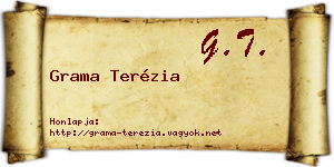 Grama Terézia névjegykártya