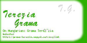 terezia grama business card